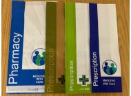 Pharmacy & Prescription Paper Counter Bags (NHS / Non-NHS Branding)